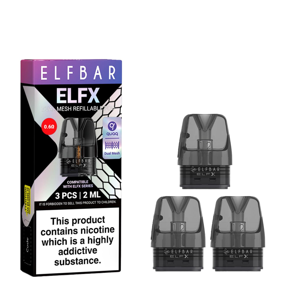 ELFBAR ELFX Dual Mesh Pods (Pack of 3)