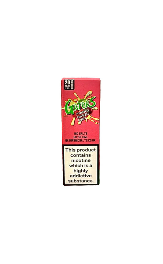 Gators Strawberry Raspberry Cherry 10mg & 20mg Nic Salt